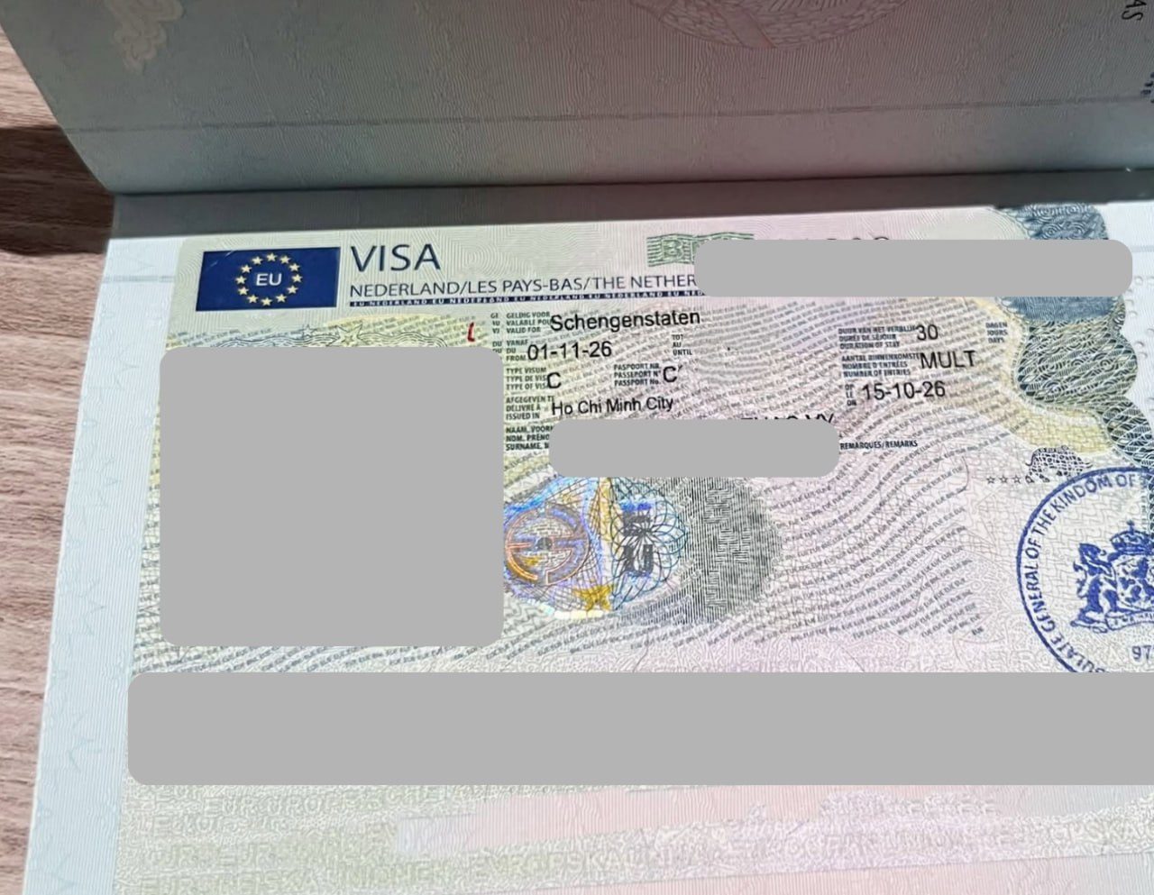 Approved Netherlands Schengen multiple-entry visa