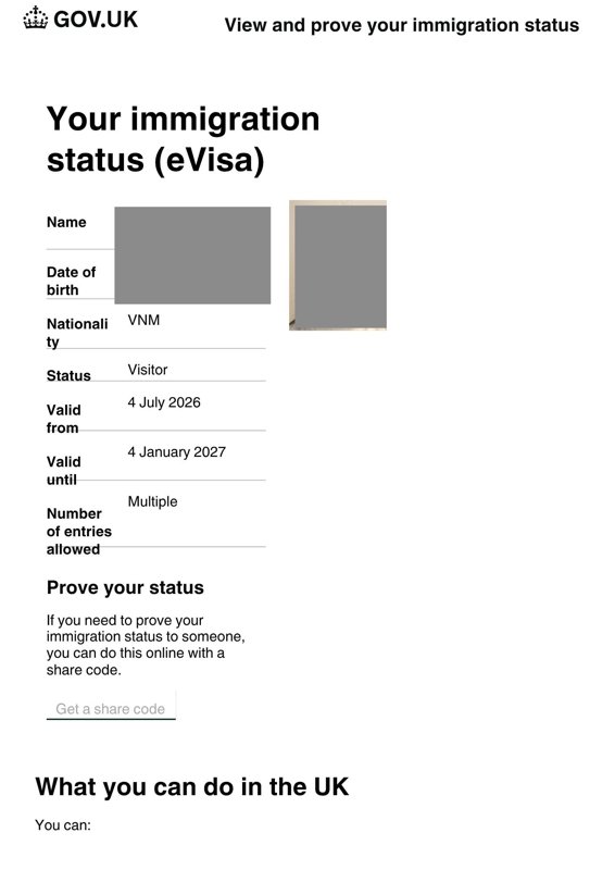 Approved UK Visitor Visa