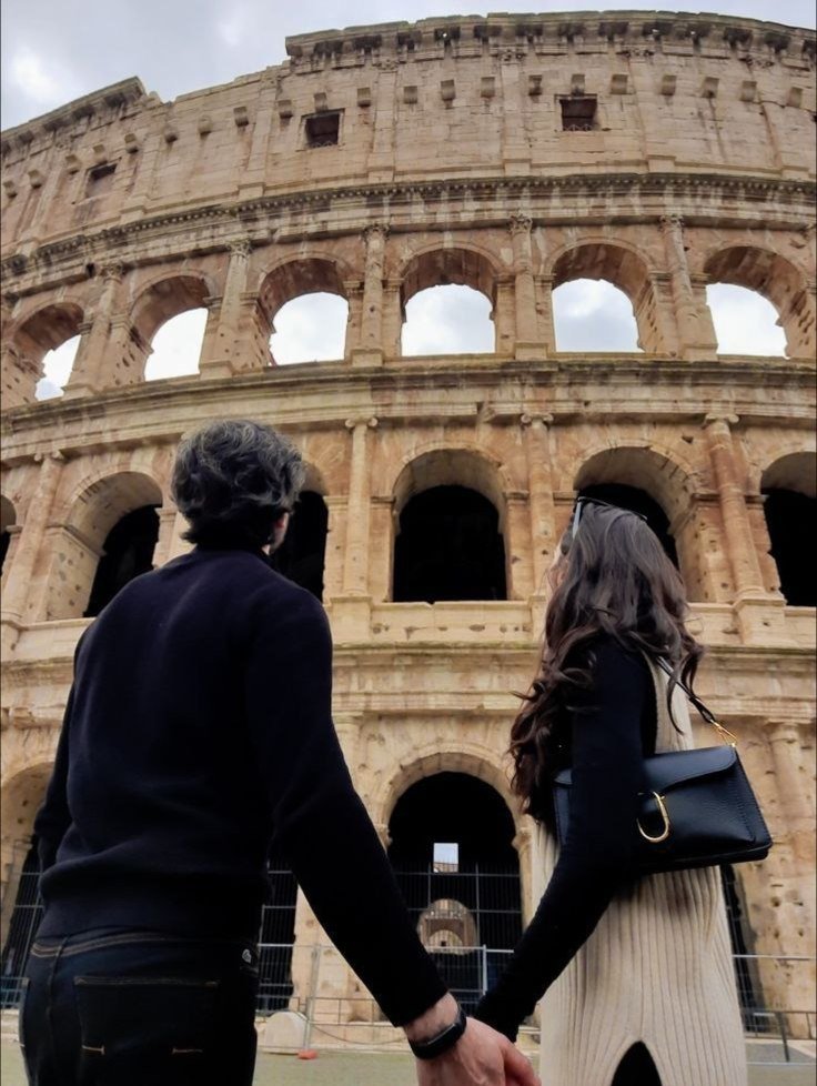 Couple at the Roman Colosseum