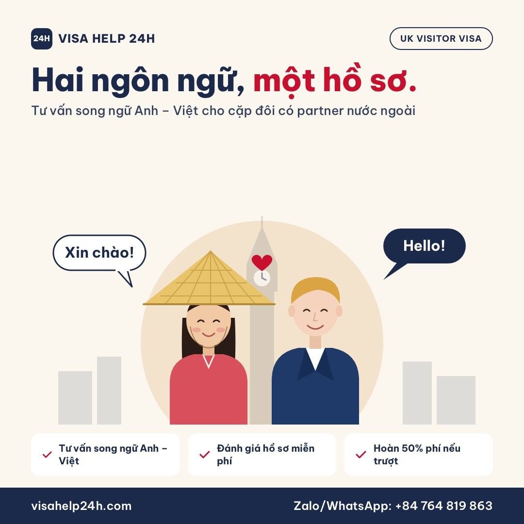 Tư vấn song ngữ Anh – Việt — xin visa UK khi có partner nước ngoài