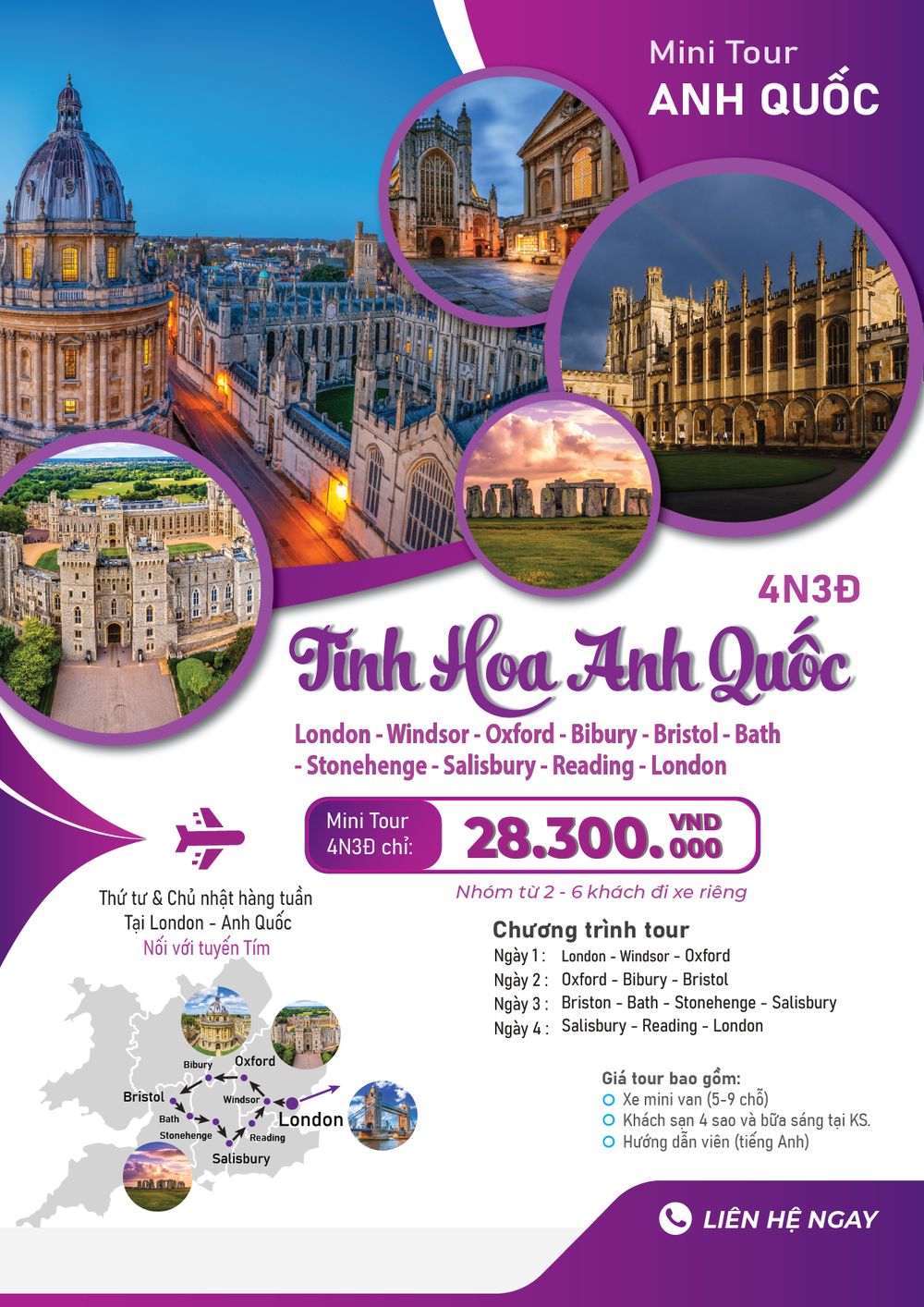 Tour Tinh Hoa Anh Quốc