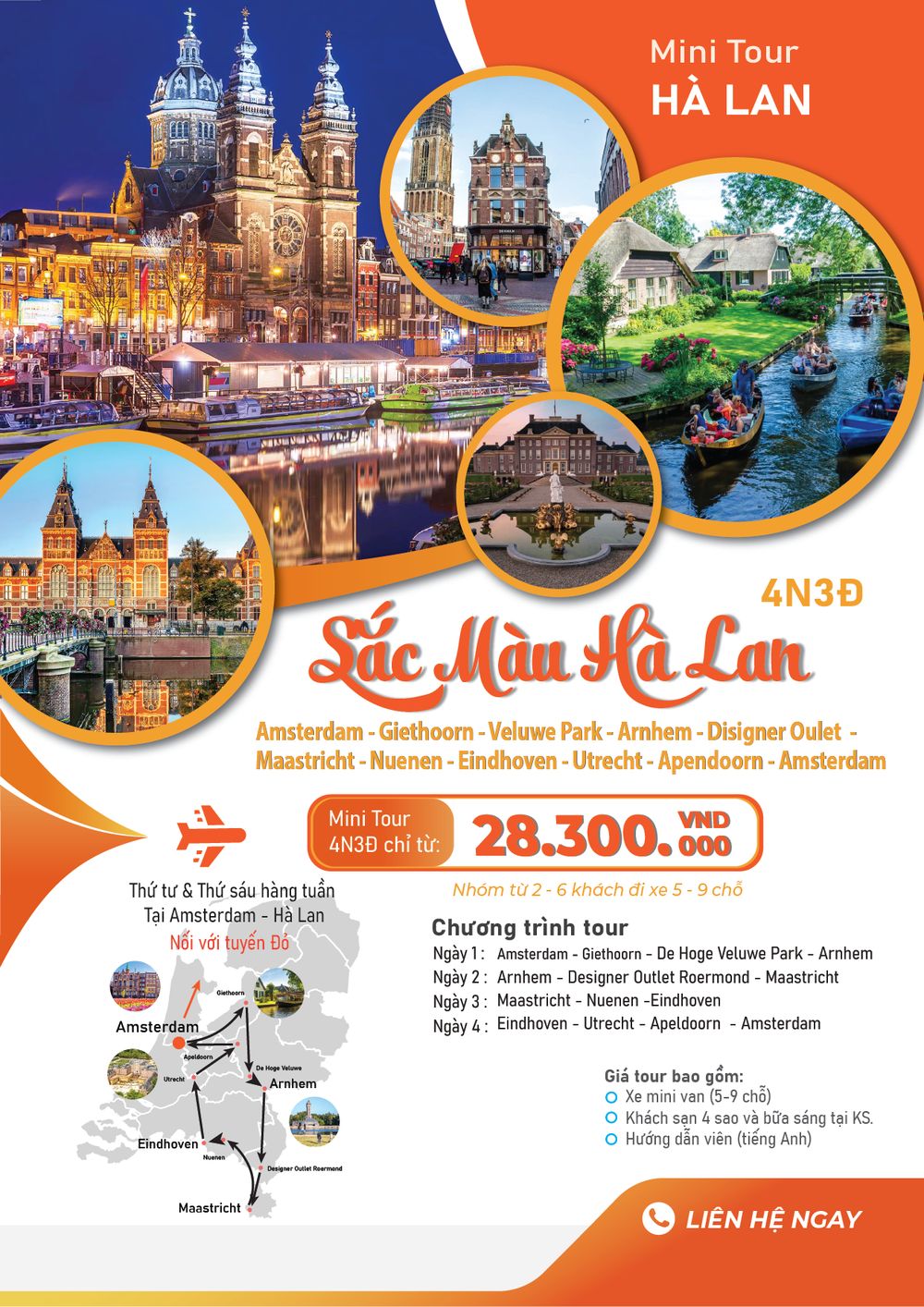 Tour Sắc Màu Hà Lan