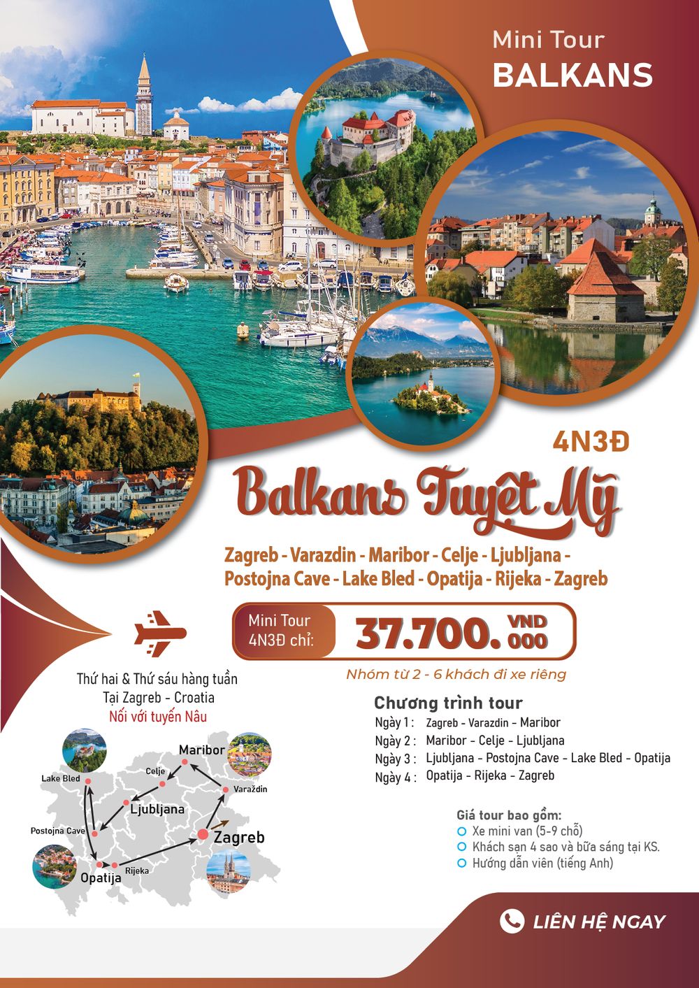 Tour Balkans Tuyệt Mỹ
