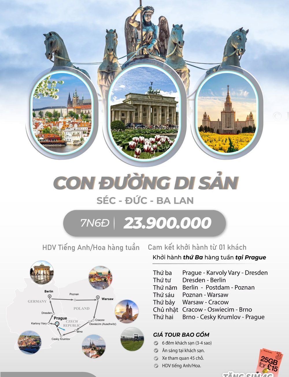 Con Đường Di Sản — Séc · Đức · Ba Lan